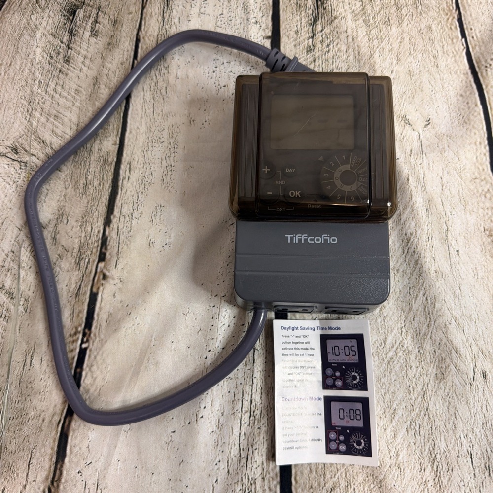 20A Outdoor Digital Pool Timer, Dial Programmable Method, Outdoor Timer with 2FT